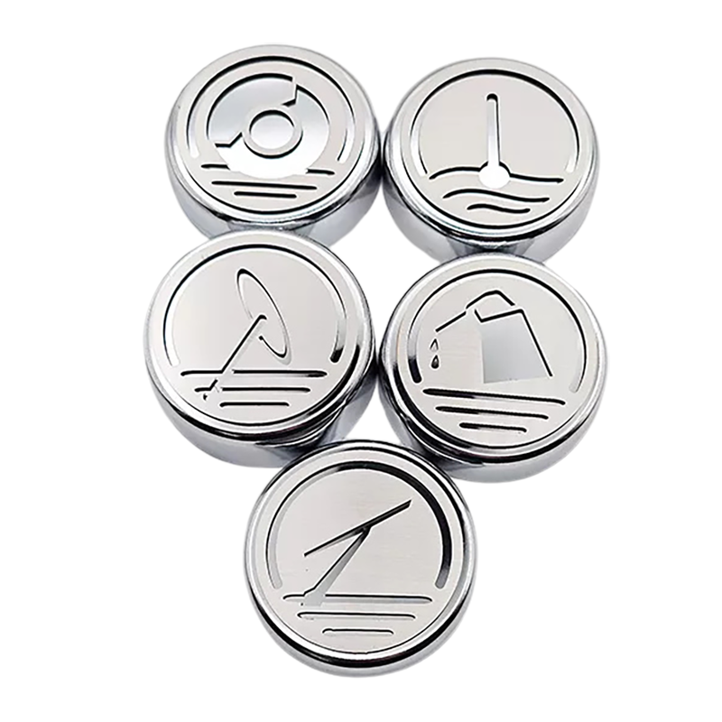 Corvette Engine Cap Set Executive Series Triple Plated Chrome 5 Pc - 2014-2019 C7 Automatic