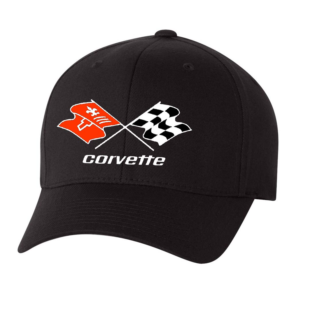 C3 Embroidered Corvette Hat - Black