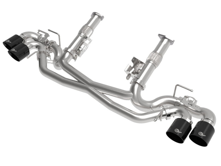 AFe MACH Force-Xp 304 Stainless Steel Cat-Back Exhaust Black 2020 Chevrolet Corvette C8