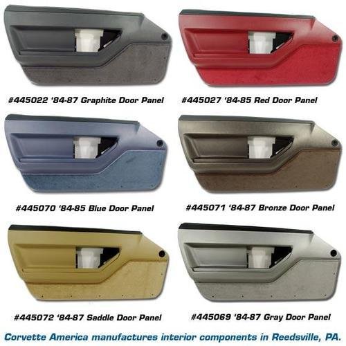 Corvette Door Panel. Bronze Deluxe Convertible LH: 1986-1987