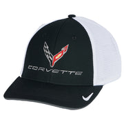 Next Generation C8 Corvette Nike Mesh Hat - White,Hats