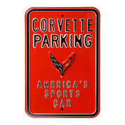 C8 Corvette Parking Only Street Sign - 12" x 18",Signs & Flags