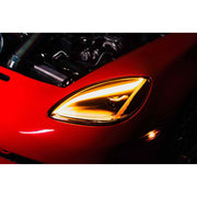 2005-2016 C6, Z06, Grand Sport & ZR1 Corvette Headlight - GTR Carbide C8 Style - Led Headlights,Exterior Accessories