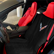 C8 Corvette Seat Armour Seat Cover/Seat Towels - Black : Stingray, Z51,Seat Cover - Pull Over