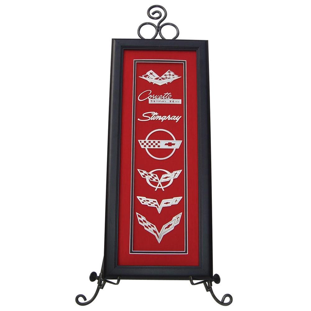 C1-C7 Corvette Emblem Shadow Box,Home & Office