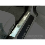 C6 Corvette Brushed Stainless Inner Doorsills (05-13 C6 / C6 Z06),0