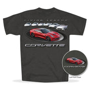 C7 Corvette - Living Legend - All Year Corvettes T-shirt : Dark Heather,Apparel