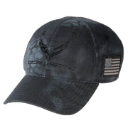 C7 Corvette Camo Hat with USA Flag - American Legacy Collection,Apparel