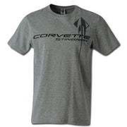 C7 Corvette Stingray Chest Logo T-shirt : Heather Grey,Apparel