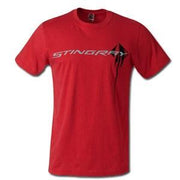 C7 Corvette Stingray Chest Logo T-shirt : Heather Red,Apparel
