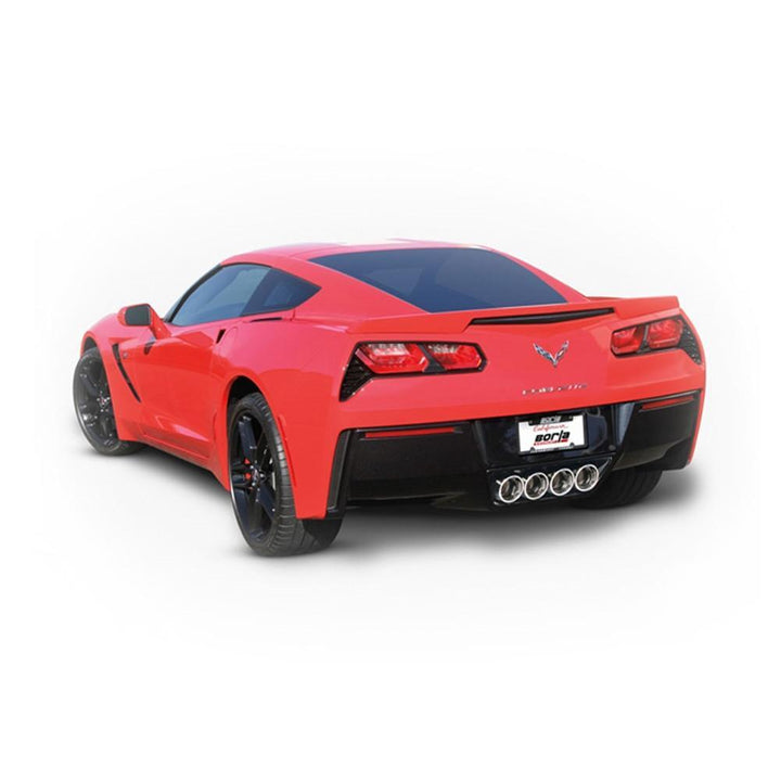 C7 Corvette Stingray Exhaust - Borla ATAK Rear Section : Quad 4.25" Round Tips,Exhaust