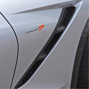 C7 Corvette Stingray Front Fender Vent Inserts - Carbon Fiber : Concept7,Exterior