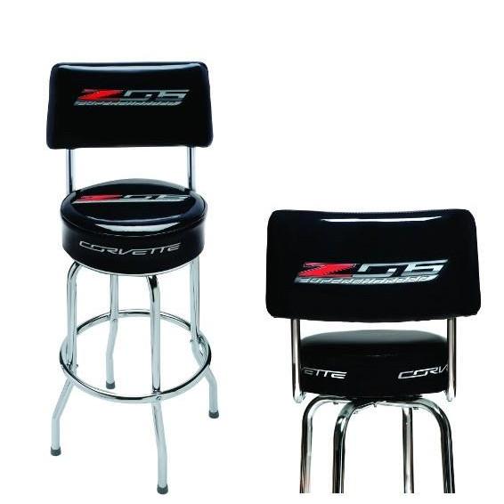 C7 Corvette Z06 Counter/Pub Stool w/Back,0