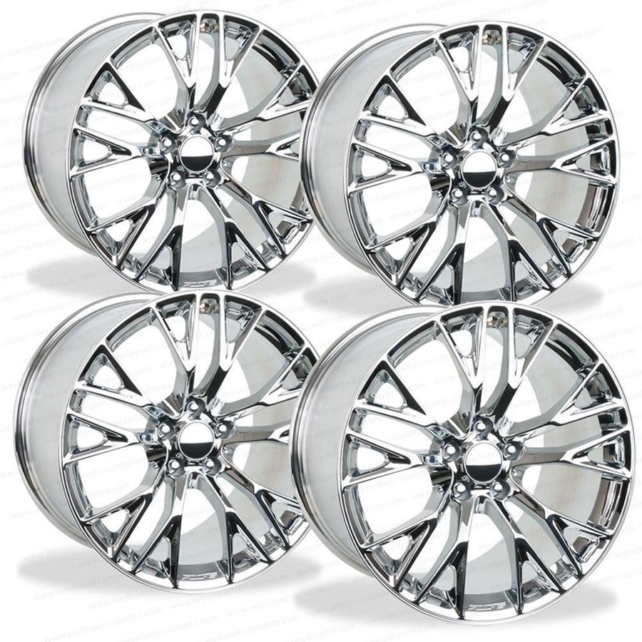 C7 Corvette Z06 Genuine GM Wheels (Set) : Chrome 19x10/20x12,Wheels & Tires