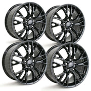 C7 Corvette Z06 Style Reproduction Wheels (Set) : Gloss Black,Wheels & Tires