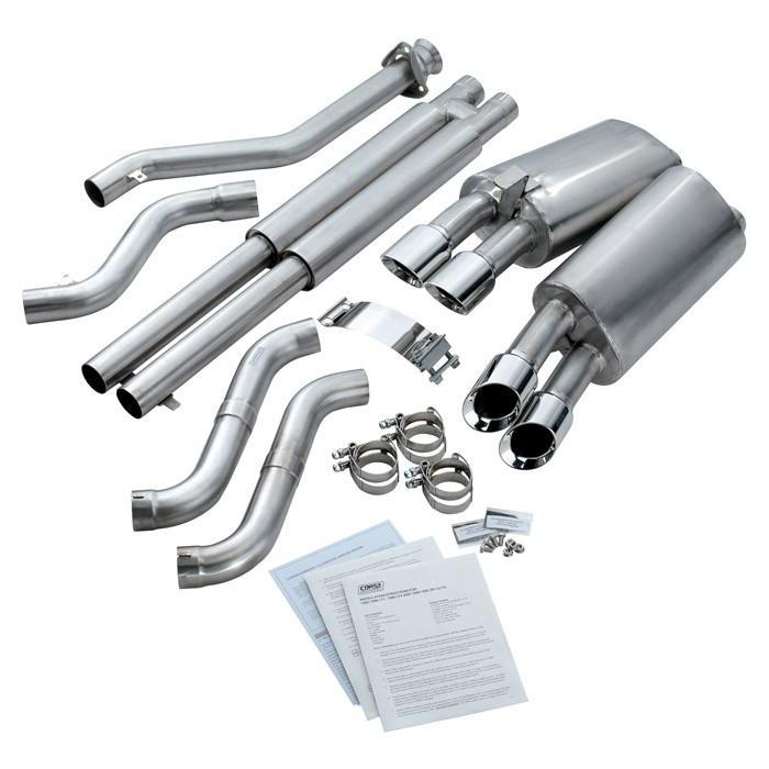 Corsa Corvette Exhaust (14118): 3.5” Quad Round Pro Tip Axle-Back Corvette Exhaust For C4 Corvette,Exhaust