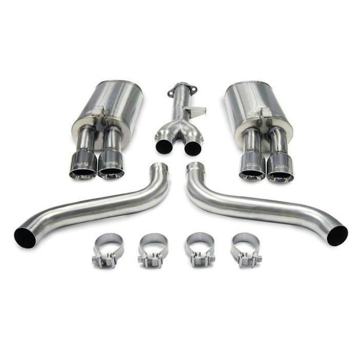 Corsa Corvette Exhaust (14115): 3.5” Quad Round Pro Tip Axle-Back Corvette Exhaust For C4 Corvette,Exhaust
