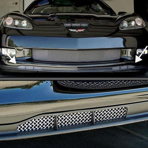 Corvette - RaceMesh Front Apron Inserts : 2010-2013 Grand Sport,Exterior