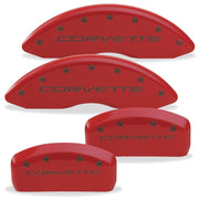 Corvette Brake Caliper Cover Set (4) - Body Color Matched with Black Bolts and Script : 1997-2004 C5 & Z06,Brakes