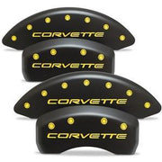 Corvette Brake Caliper Cover Set (4) : 1997-2004 C5 & Z06 - Stealth Black Series - Custom Color Letters,Brakes
