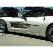 Corvette Custom Air Brushed Side Flame Graphics : 2005-2013 C6, Z06, ZR1 & Grand Sport,Exterior