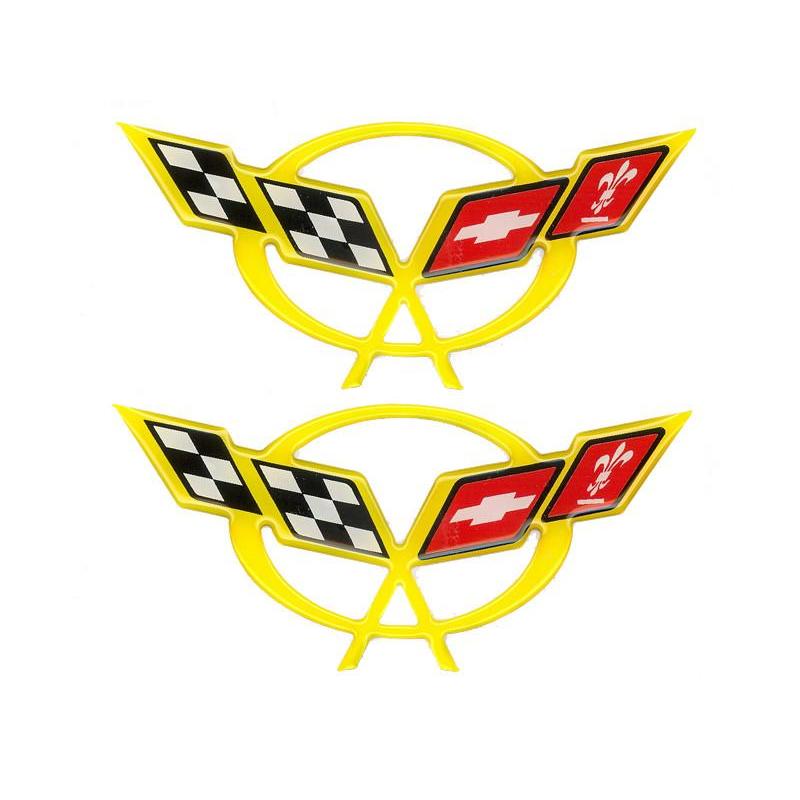 Corvette Door Sill Inserts - Millennium Yellow (97-04 C5/C5 Z06),Interior