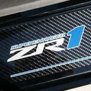 Corvette Door Sill Plates - Carbon Fiber with ZR1 Logo 2009-2013,Interior