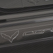 Corvette Embossed Clear Door Sill Protectors : C7 Stingray, Z51, Z06,Interior