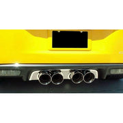 Corvette Exhaust Port Filler Panel - Perfortaed Stainless Steel for NPP Dual-Mode Exhaust : 2008-2013 C6 & Z06,Exhaust