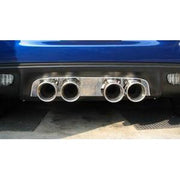 Corvette Exhaust Port Filler Panel - Polished Stainless Steel for Borla Quad Oval Tips : 2005-2013 C6,Exhaust