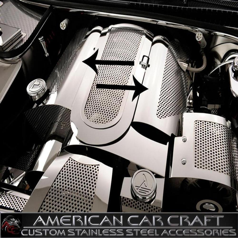 Corvette Fuel Rail Covers - Perforated Stainless Steel : 1999-2004 C5 & Z06,Engine