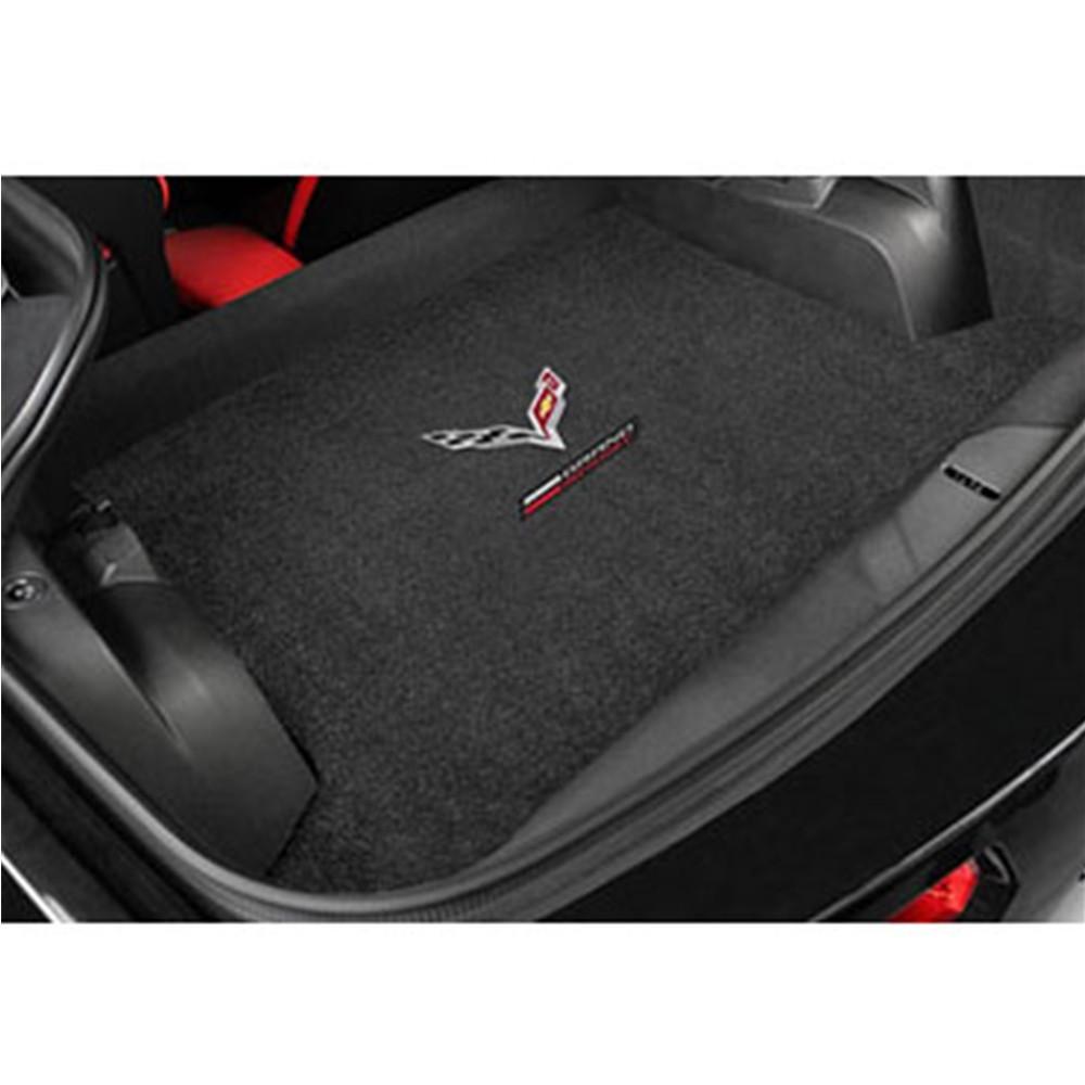 Corvette Grand Sport w/ Crossed Flags Cargo Mats - Lloyds Mats: C7 Grand Sport Coupe,Cargo Mat