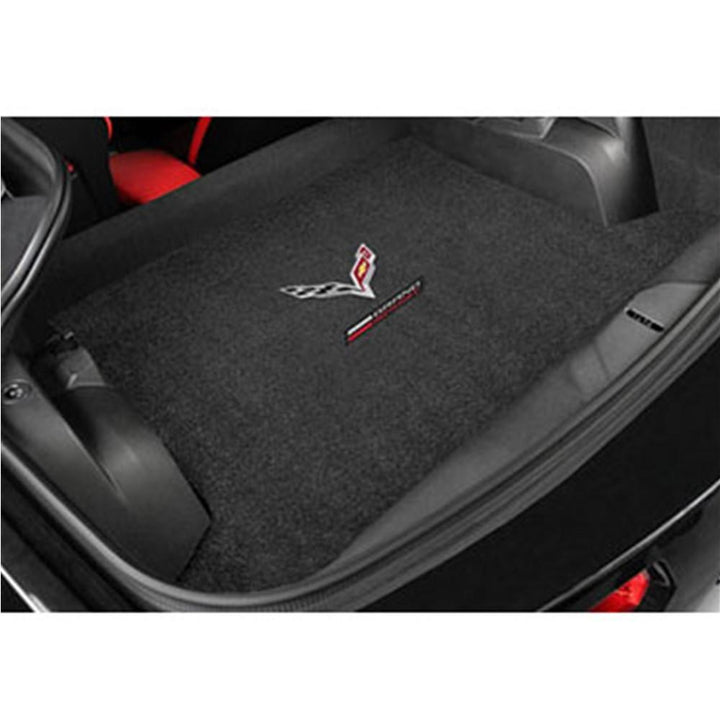 Corvette Grand Sport w/ Crossed Flags Cargo Mats - Lloyds Mats: C7 Grand Sport Coupe,Cargo Mat
