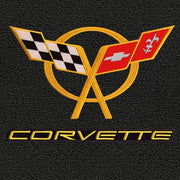 Corvette Lloyds Classic Loop Floor Mats - Double Logo : 1997-04 C5 & Z06,Interior