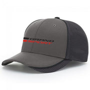 Corvette Logo Carbon Fiber Hat : Charcoal C7 Grand Sport,Hats