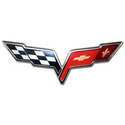 Corvette Wall Sign - C6 Emblem 32"x12" (05-12 C6),Home & Office
