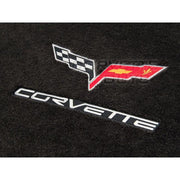 Ebony w/ Silver Lettering Corvette C6 Ultimat Cargo Coupe Mat (05+),Interior