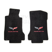Lloyds Ultimat Floor Mats - Ebony w/ Silver Emblem and Red Letters (2005-2007 Early),Interior