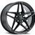 2018 C7 Corvette ZR1 Style Reproduction Wheels (Set) : Satin Black,Wheels & Tires