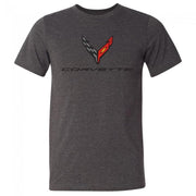 Next Generation C8 Corvette Jersey T-Shirt : Dark Gray,T-shirts