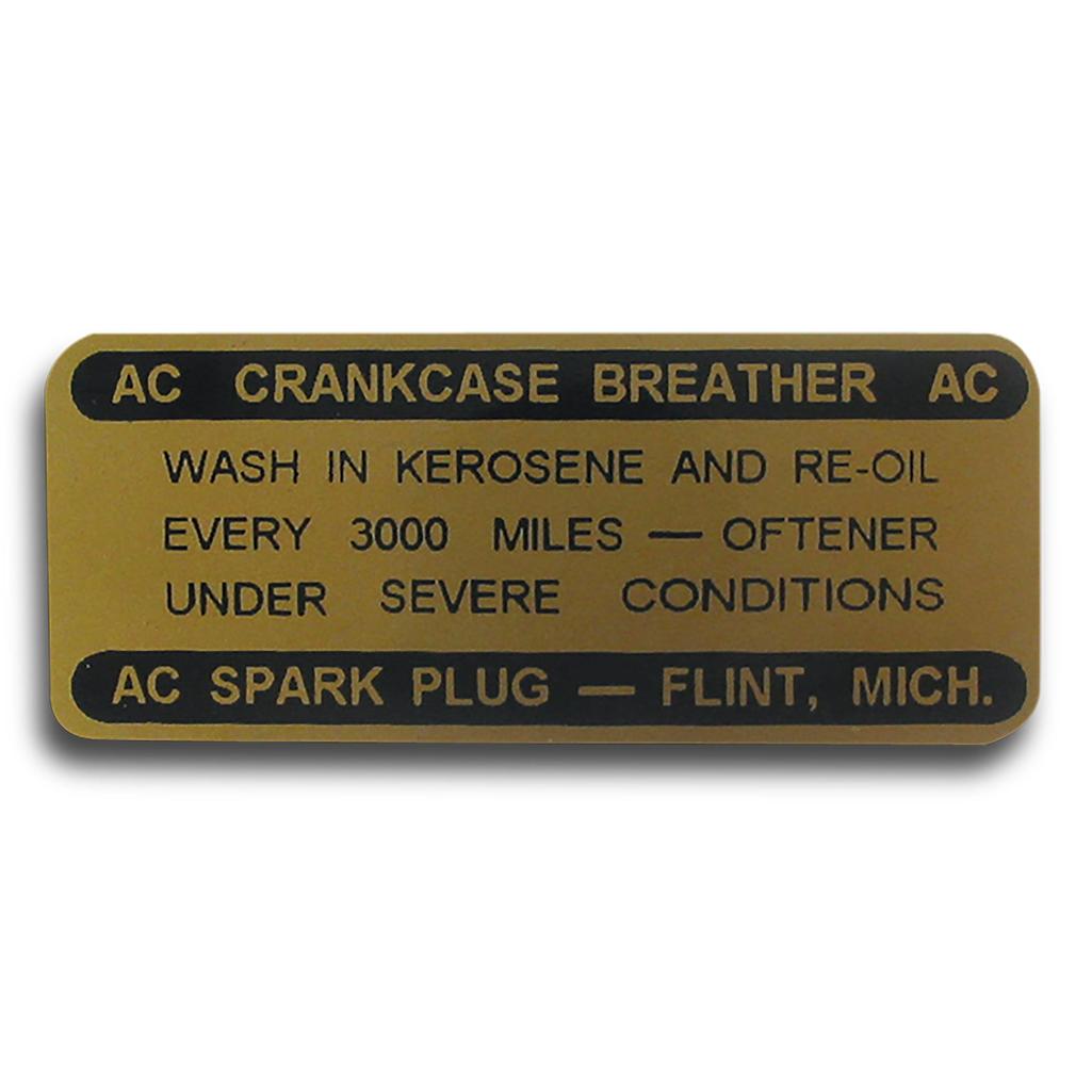 1959-1962 Corvette C1 Decal, Oil Filler Cap