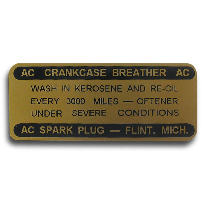 1959-1962 Corvette C1 Decal, Oil Filler Cap