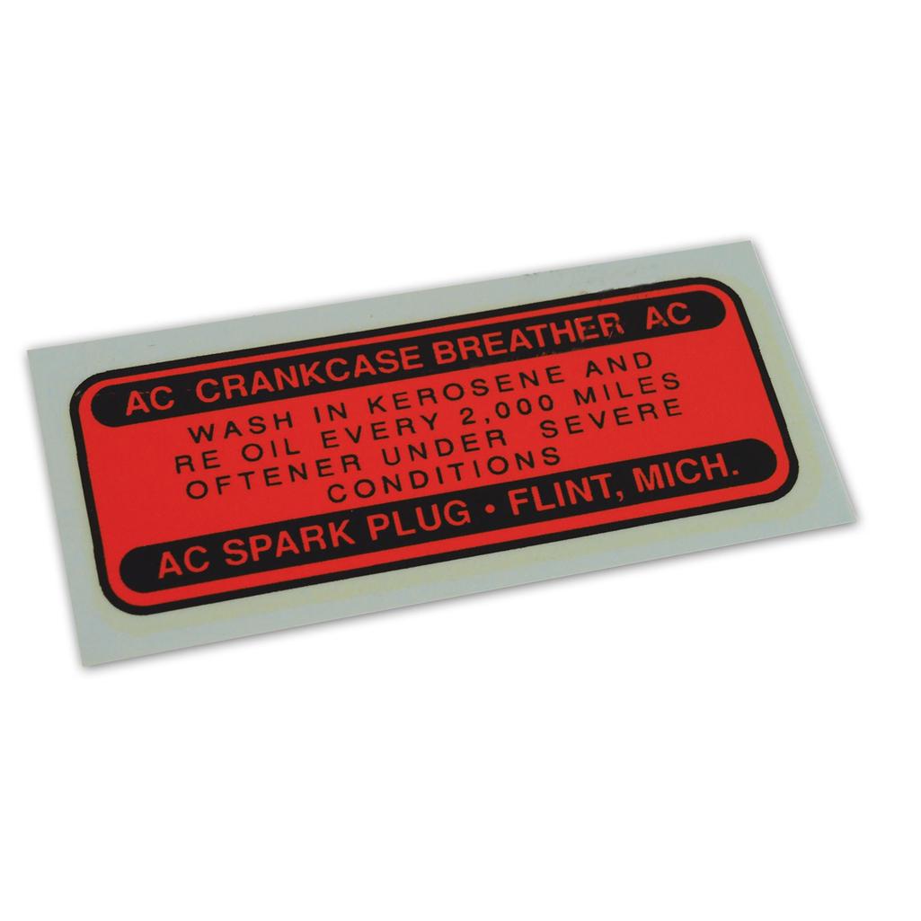 1955-1957 Corvette C1 Decal, Oil Filler Cap