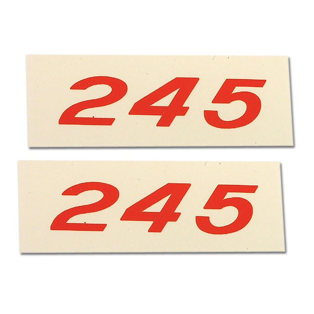 1957-1961 Corvette C1 Decals, Valve Cover 245 Horsepower