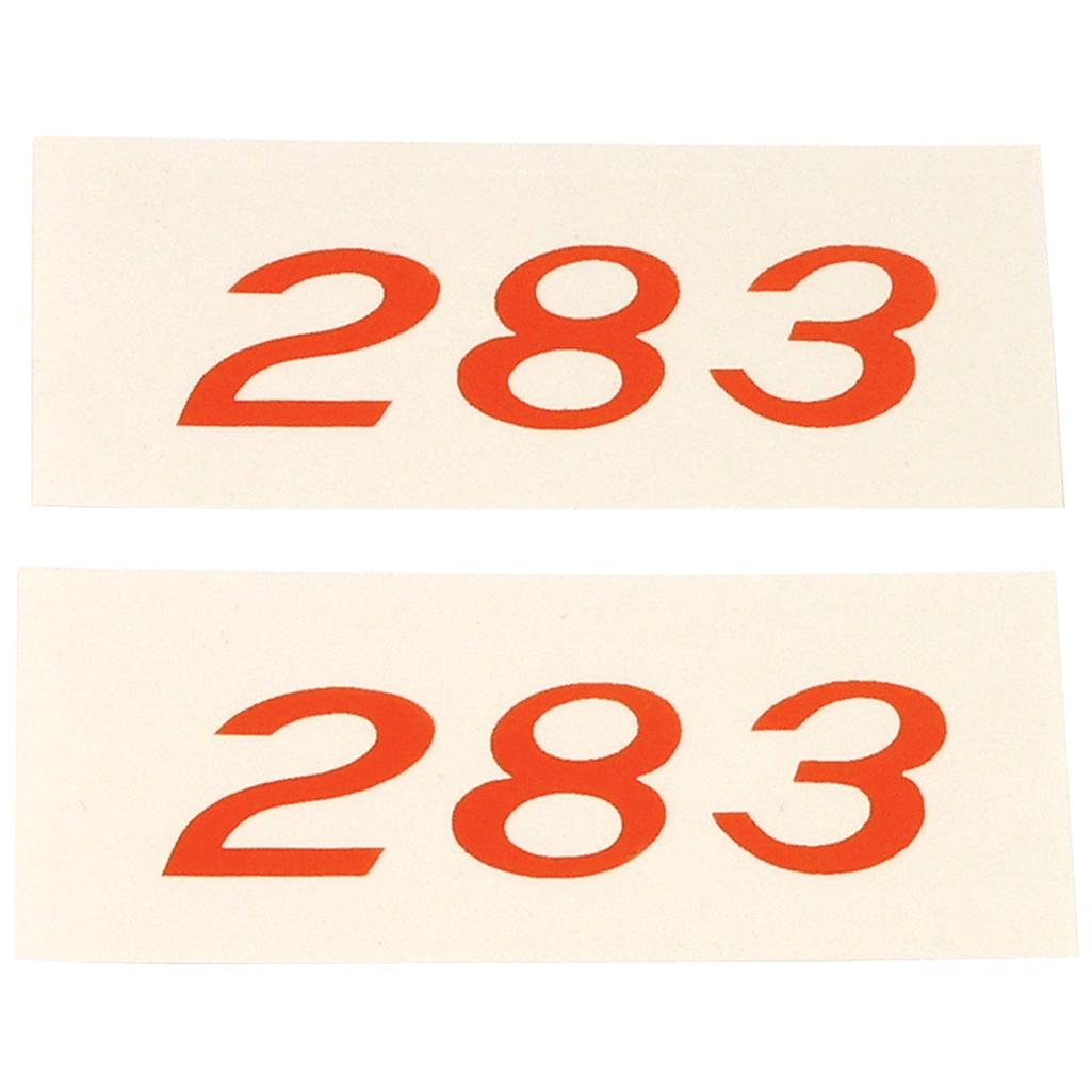 1957 Corvette C1 Decals, Valve Cover 283 Horsepower