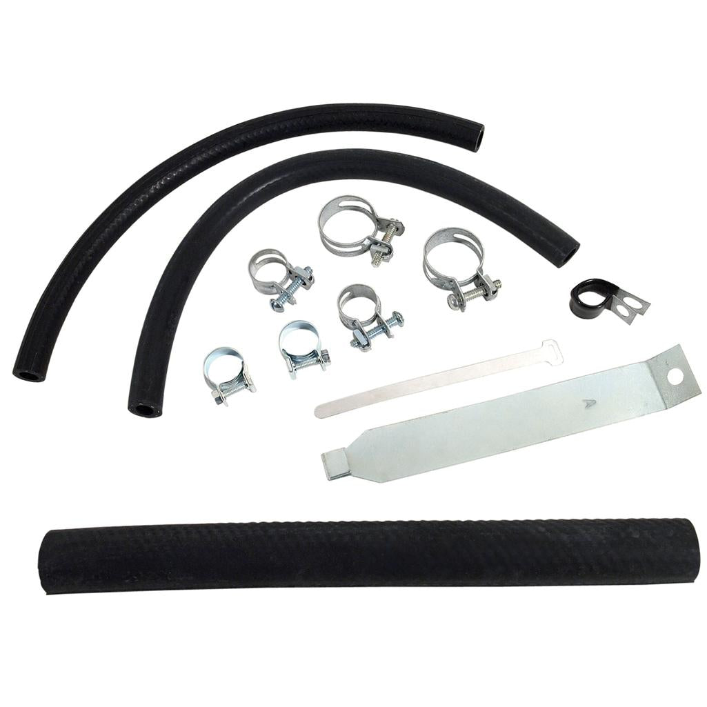 1961-1962 Corvette C1 Expansion Tank Installation Kit - Hoses, Clamps, Mounting Strap