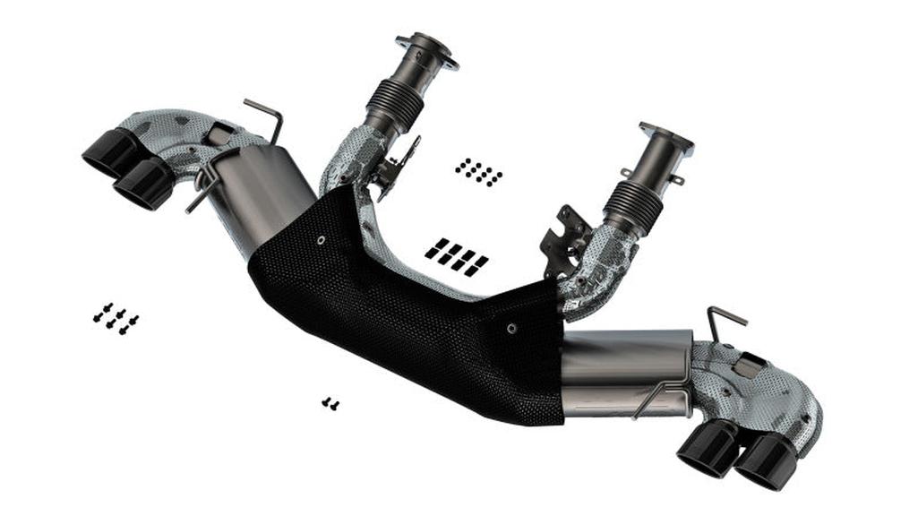 Borla 20-23 Chevy Corvette 6.2L V8 AT W/O NPP 3-Inch ATAK Cat-Back Exhaust with Black Chrome Tips