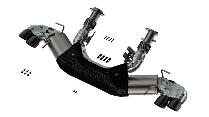 Borla 20-23 Chevy Corvette 6.2L V8 AT W/O NPP 3-Inch ATAK Cat-Back Exhaust with Black Chrome Tips