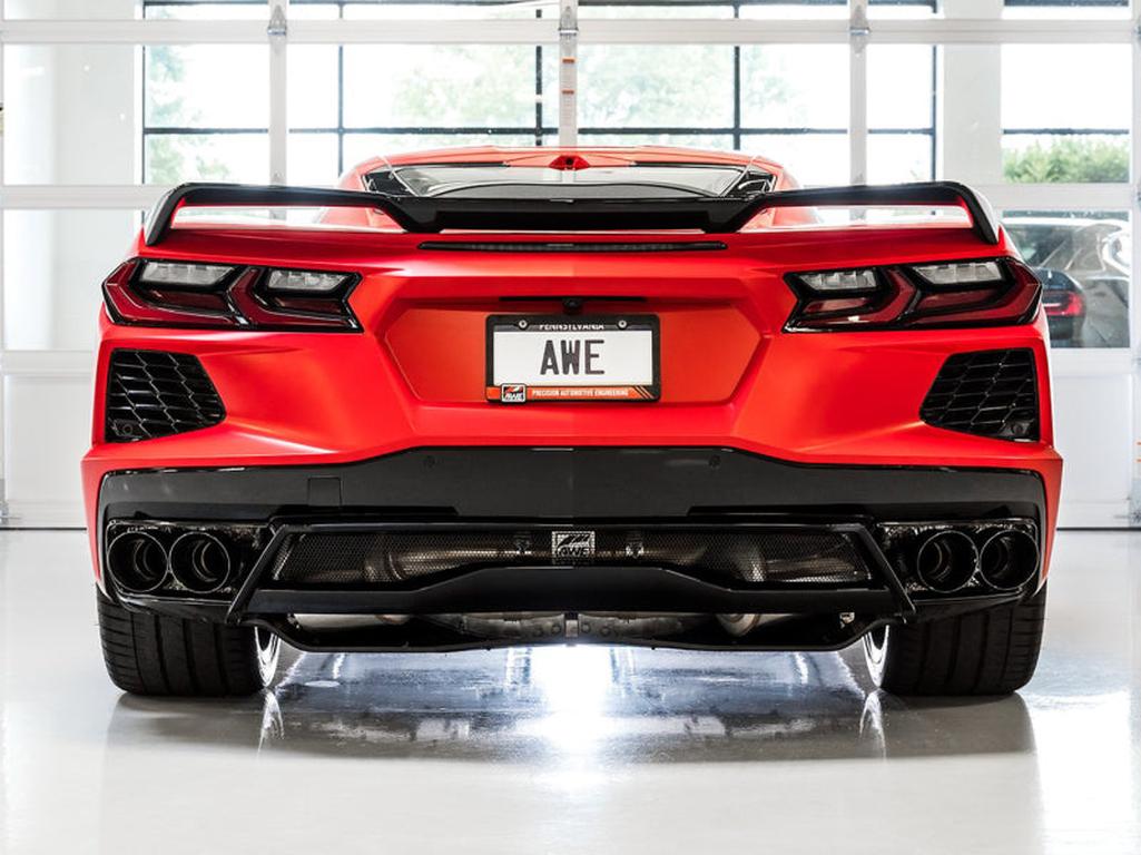 AWE Tuning 2020-2025 Chevrolet Corvette C8 Track Edition Exhaust with Diamond Black Tips