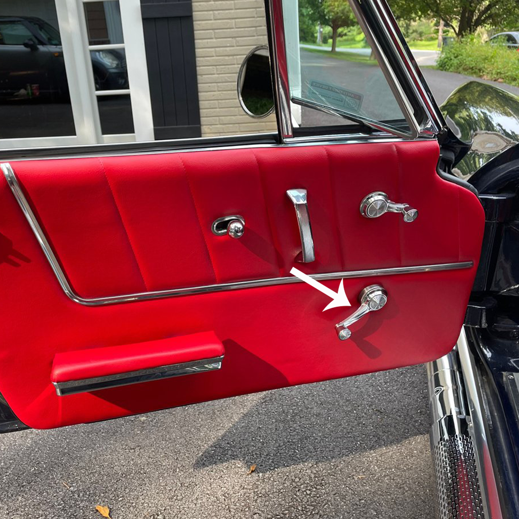 1963-1964 Corvette C2 Window Crank - Chrome